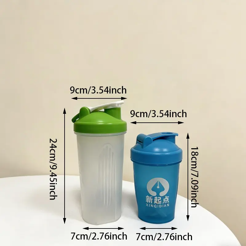 Πλαστικό μπουκάλι Protein Shaker κατά της διαρροής Fitness