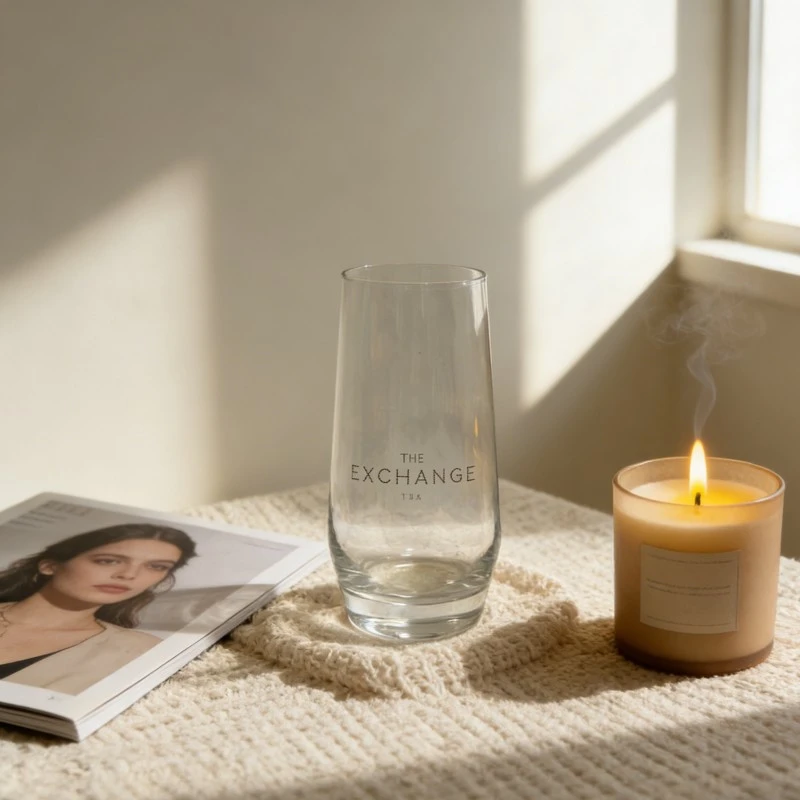 Stemless Conical Glass Tumbler