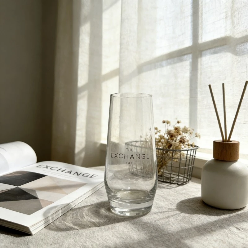 Stemless Conical Glass Tumbler